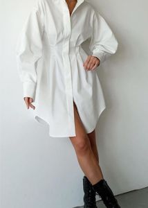 Chic White Button-Down Shirt Dress