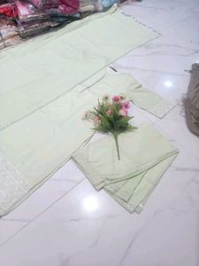 Elegant Mint Green Embroidered Kurta Set