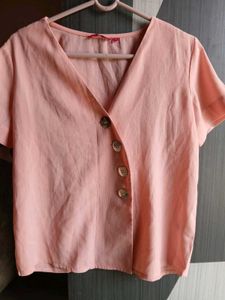 Button-Down Peach Top