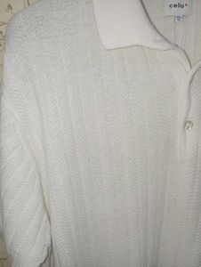 celio men chevron regular fit White Polo T-Shirt