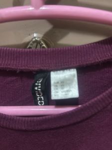 H&amp;M Purple Crop Top