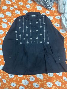 Elegant Navy Blue Kurta