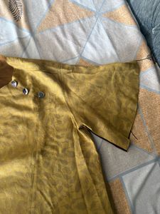 Stylish Mustard crop top