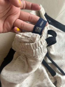 Knit Detail Unisex Joggers