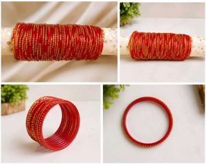 Red & Gold Bangle Set