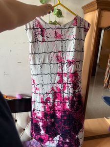 Tie-Dye Print Sleeveless Dress