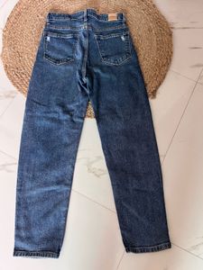 Blue Distressed Denim Jeans