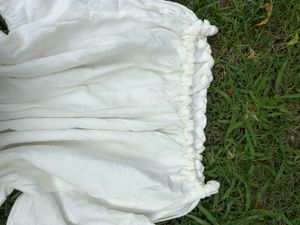 White Off-Shoulder Blouse with Puff Sleeves