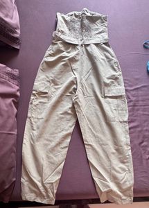 Stylish Strapless Jumpsuit