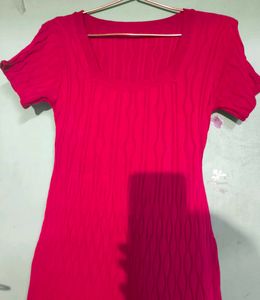 Red Knit Dress