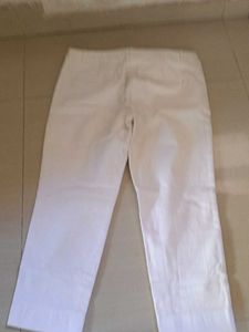 Classic White Cropped Pants
