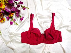🇳🇿💫🎀Lace Trimmed Red Bra
