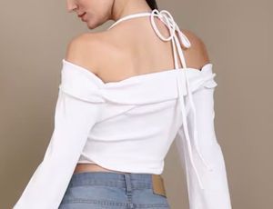 White Off-Shoulder Top