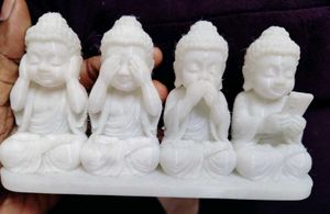 Four Wise Buddha Statues Set
