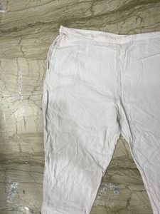 Comfortable White Ethnic Pants