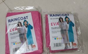 pink eva raincoat for monsoon 🧥🌧️☂️