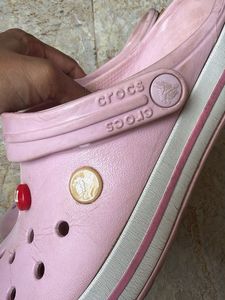Light Pink Crocs with Charms