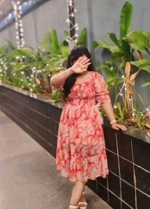 Boho Floral Print Midi Dress