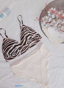 Zebra Print Bikini Set