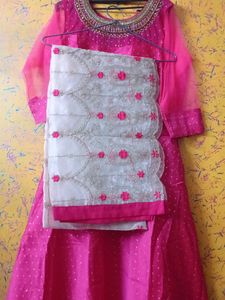 One-Piece Gown With Dupatta