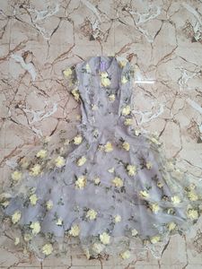 Dreamy Floral Applique Ball Gown