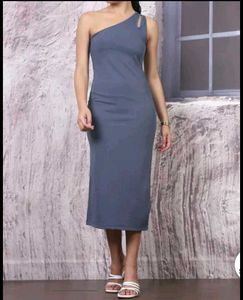One-Shoulder Midi Dress