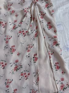 Chic Floral Print Midi Skirt