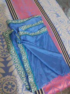 teal colour used duppata