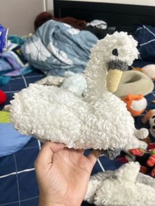 Lucky and elegant Soft White Swan Plush Toy