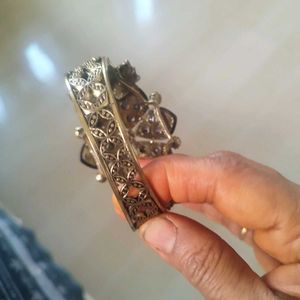 Ornate Gold-Tone Cuff Bracelet