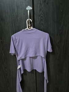 Lilac Tie Up Top