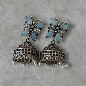 Floral Jhumka Earrings