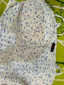 Floral Smocked Crop Top