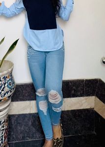 ⭐️clearance sale⭐️Coverstory pearl Ripped Jeans