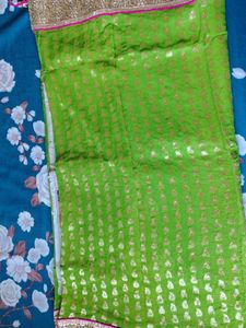 Green & Gold Sari