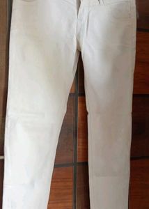 Classic White Straight Leg Pants