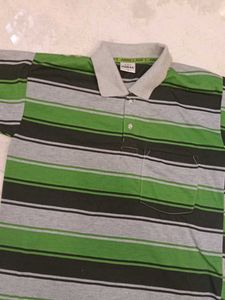 Men's Striped Polo Shirt