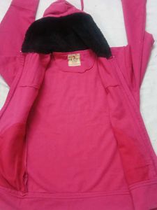 Pink Hooded Jacket