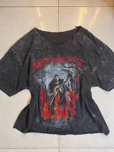 gothic off shoulder tshirt