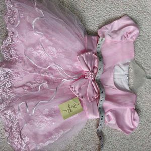 Adorable Pink Baby Dress with Bow