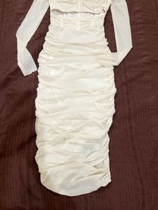 Elegant corset Ruched Sheath Dress