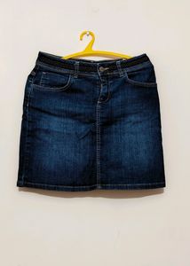Denim Short Skirt