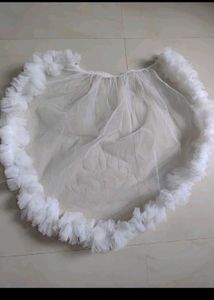 Adorable White Princess Dress with hand gloves and