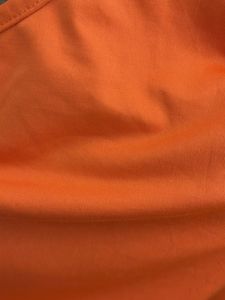 Orange One Shoulder Long Sleeve Crop Top