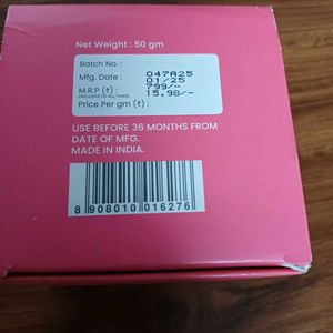 Rivona Naturals Bright Pink Face Cream