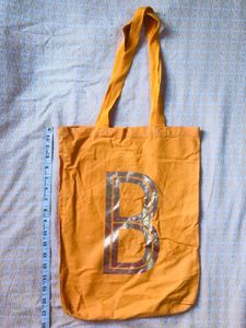 Orange 'B' Tote Bag