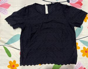BlackBroderie Anglaise Top