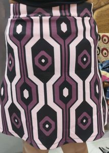 Geometric Print Mini Skirt