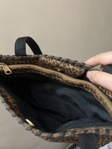 vintage Leopard Print Shoulder Bag