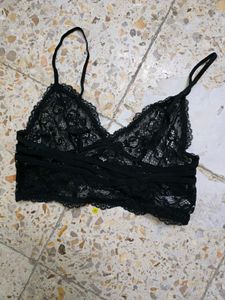 Lace Bralette - Black